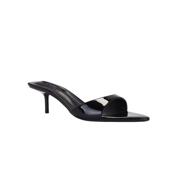 Tony Bianco Fiesta Low Heels in Black Patent 6 New with box Womens Sandals - Picture 2 of 15